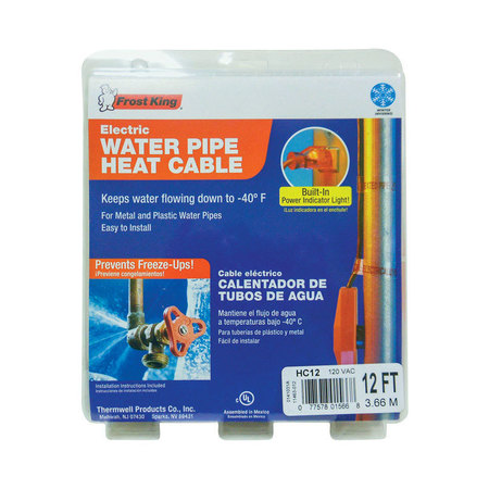 FROST KING Heat Cable Wtr Pipe 12' HC12A